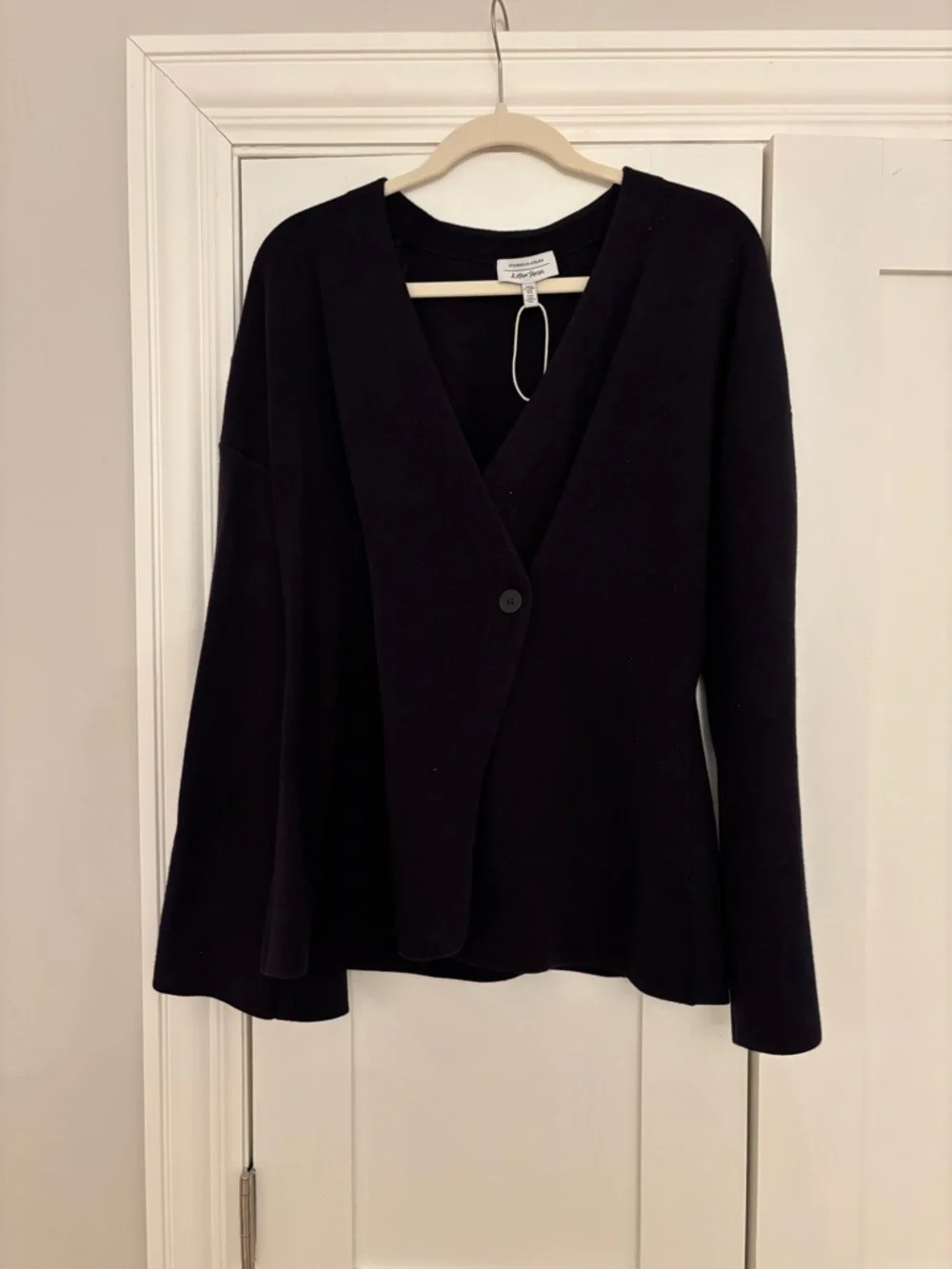 & Other Stories Navy Women's V-neck Wrap Sweater - Picture 1 of 3